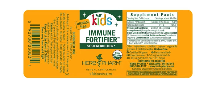 Herb Pharm Immune Fortifier Liquid- Kids 5
