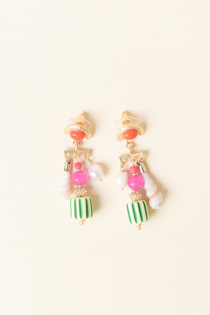 Holland Gold Charm Earrings