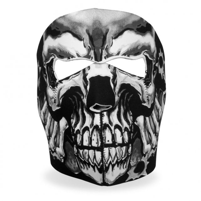 Hot Leathers Assassin Face Mask Neoprene Skull & Pistols Head Wear