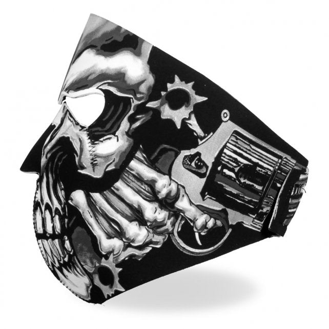 Hot Leathers Assassin Face Mask Neoprene Skull & Pistols Head Wear