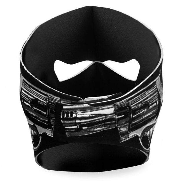 Hot Leathers Assassin Face Mask Neoprene Skull & Pistols Head Wear