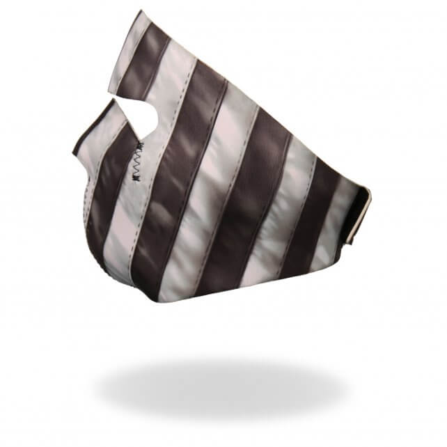 Hot Leathers Black and White Neoprene Face Mask Distressed American Flag