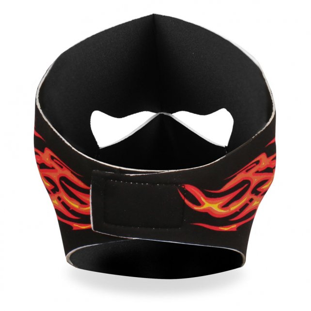 Hot Leathers Blazing Eagle Neoprene Face Mask Flaming Wings