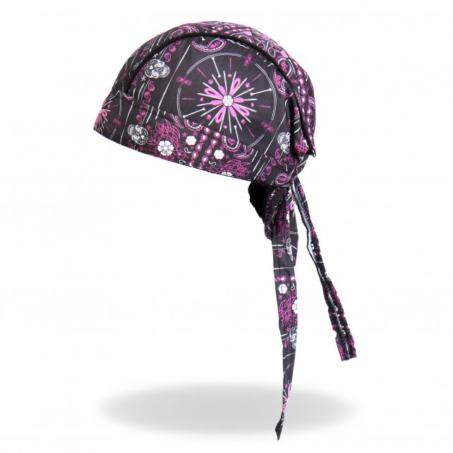 Hot Leathers Day of Dead Headwrap Paisley Sugar Skull Premium Du-Rag