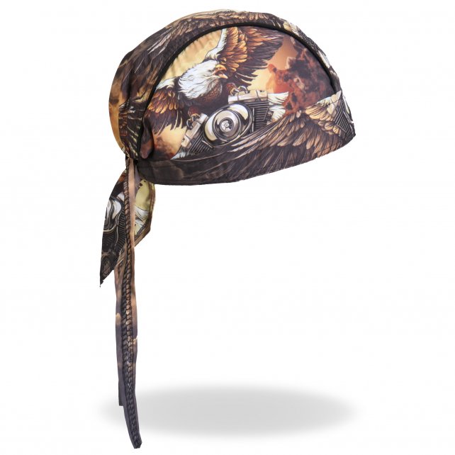 Hot Leathers Eagle Clouds Headwrap Premium V-Twin Biker Du-Rag