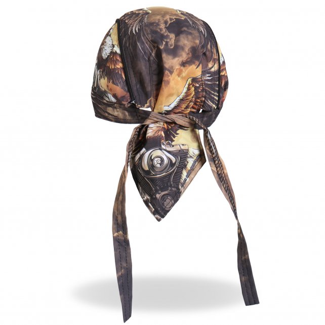 Hot Leathers Eagle Clouds Headwrap Premium V-Twin Biker Du-Rag