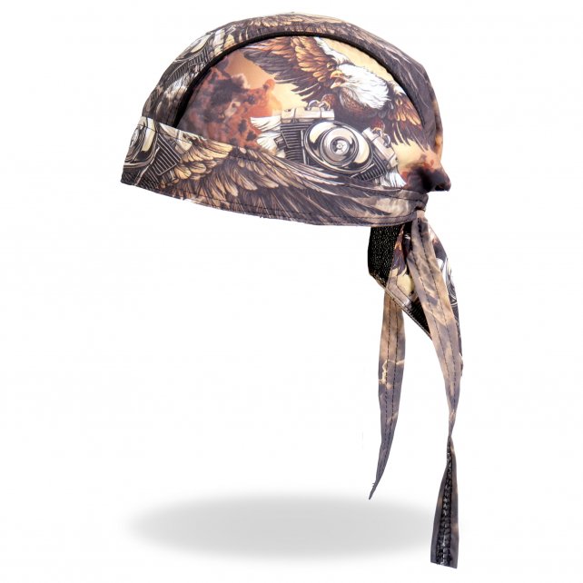 Hot Leathers Eagle Clouds Headwrap Premium V-Twin Biker Du-Rag