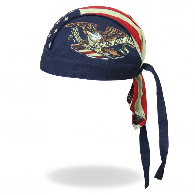 Hot Leathers Keep And Bear Arms Headwrap Premium Biker Du-Rag