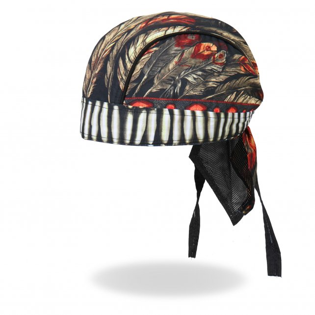Hot Leathers Premium Headwrap Du-Rag Native American Headdress