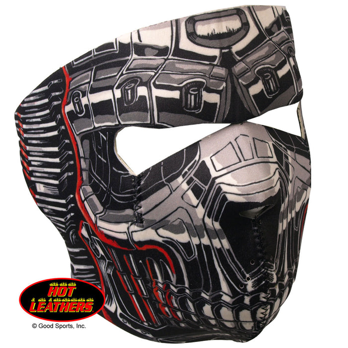 Hot Leathers Robo Skull Neoprene Face Mask Robot