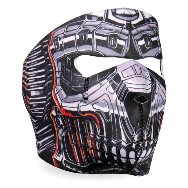 Hot Leathers Robo Skull Neoprene Face Mask Robot