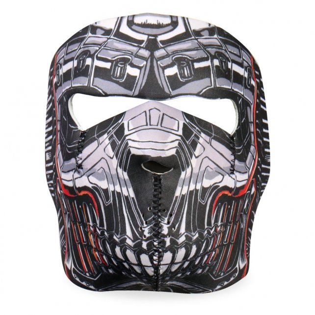 Hot Leathers Robo Skull Neoprene Face Mask Robot