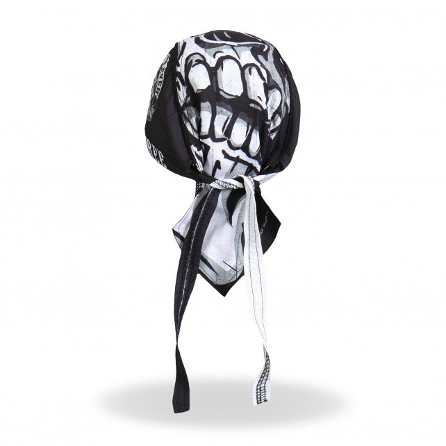 Hot Leathers Spade Skull Headwrap Ride Forever Premium Biker Du-Rag