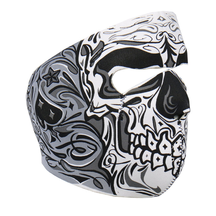 Hot Leathers Sugar Skull Neoprene Face Mask Muerte Day of Dead