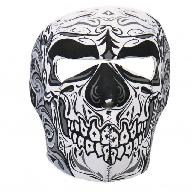 Hot Leathers Sugar Skull Neoprene Face Mask Muerte Day of Dead