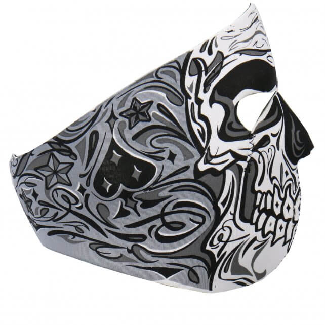 Hot Leathers Sugar Skull Neoprene Face Mask Muerte Day of Dead