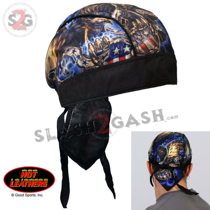 Hot Leathers USA Eagle Premium Headwrap Patriotic Biker Du-Rag