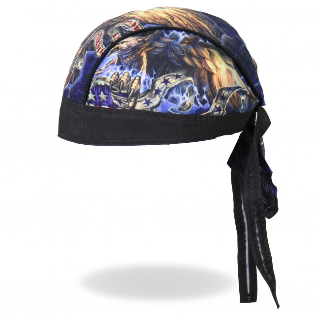Hot Leathers USA Eagle Premium Headwrap Patriotic Biker Du-Rag