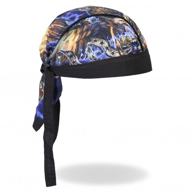 Hot Leathers USA Eagle Premium Headwrap Patriotic Biker Du-Rag