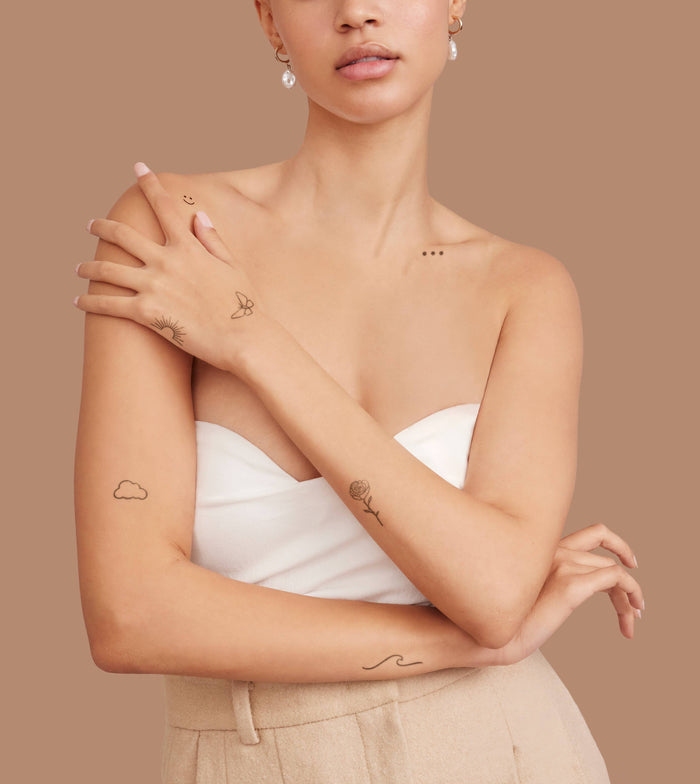 INKED BY DANI Barely There Temporary Tattoo Pack