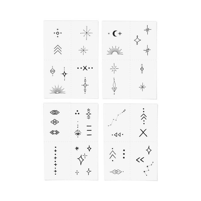 INKED BY DANI Celestial Temporary Tattoo Pack
