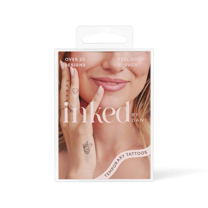 INKED BY DANI Feel Good Temporary Tattoo Pack