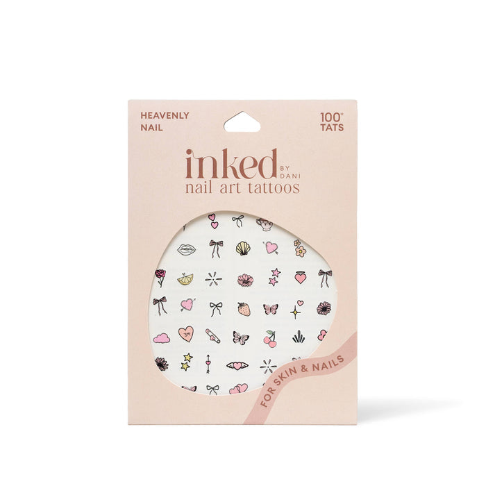 INKED BY DANI Heavenly Nail Art Temporary Tattoo Pack