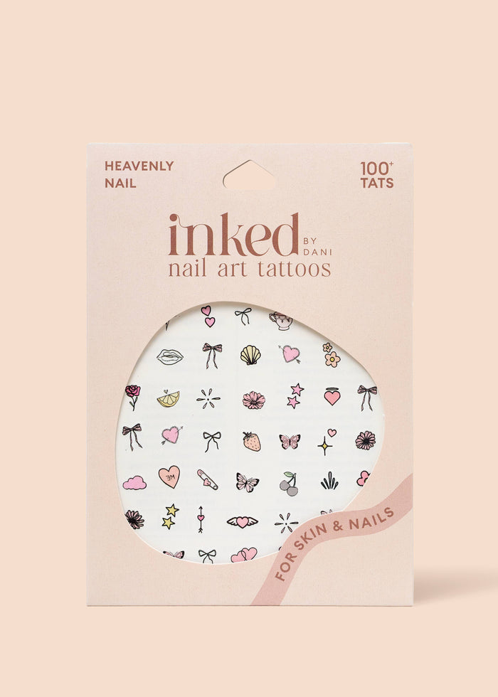 INKED BY DANI Heavenly Nail Art Temporary Tattoo Pack
