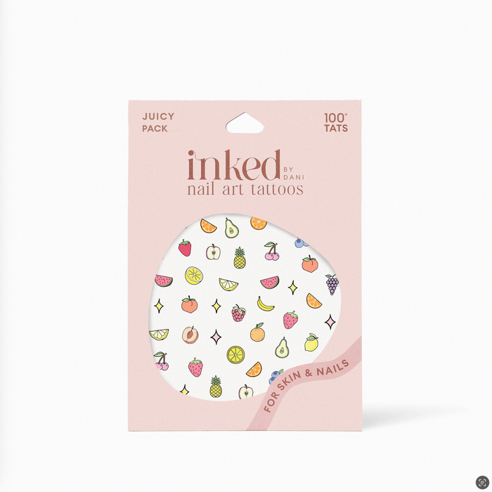 INKED BY DANI Juicy Nail Art Temporary Tattoo Pack