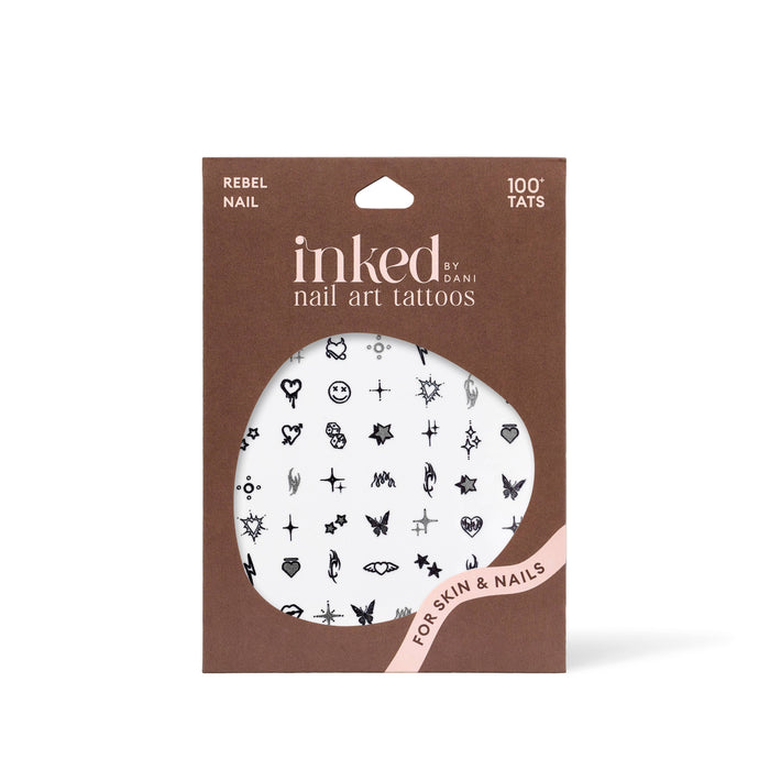 INKED BY DANI Rebel Nail Art Temporary Tattoo Pack