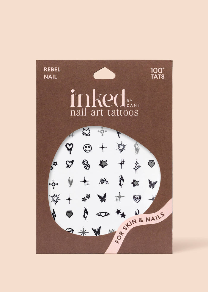INKED BY DANI Rebel Nail Art Temporary Tattoo Pack