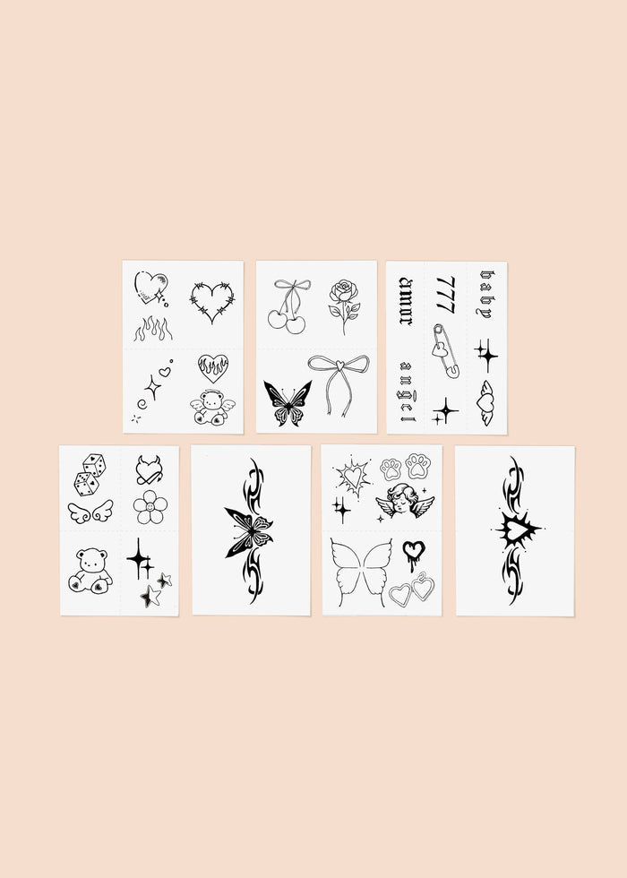 INKED BY DANI She's All That Temporary Tattoo Pack
