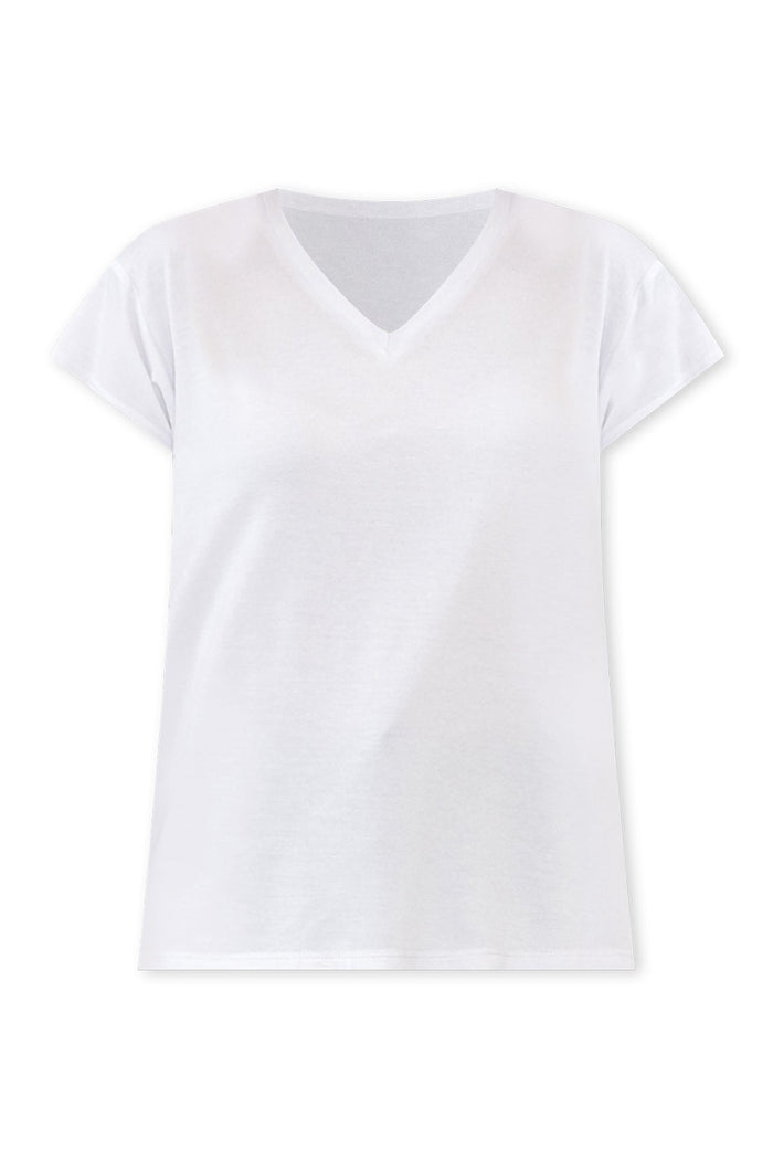 Jenkins White Modal Tee,ghost-mani