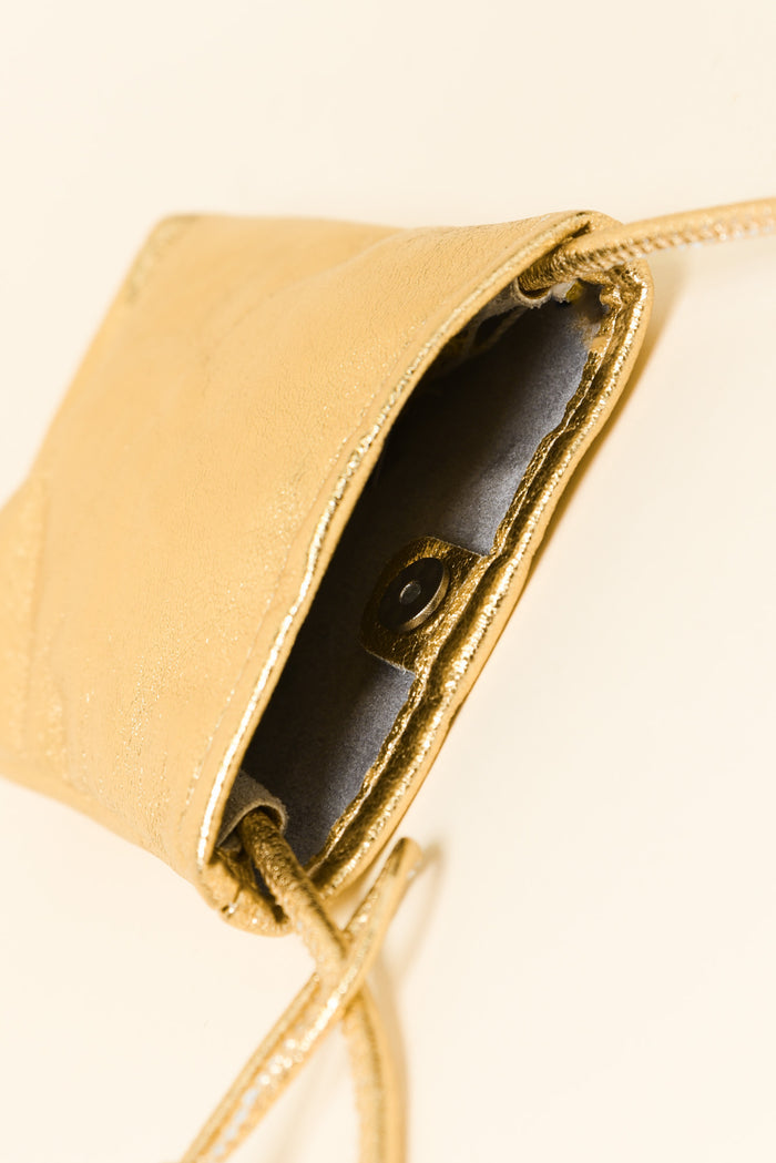 Jimmy Gold Crossbody Bag