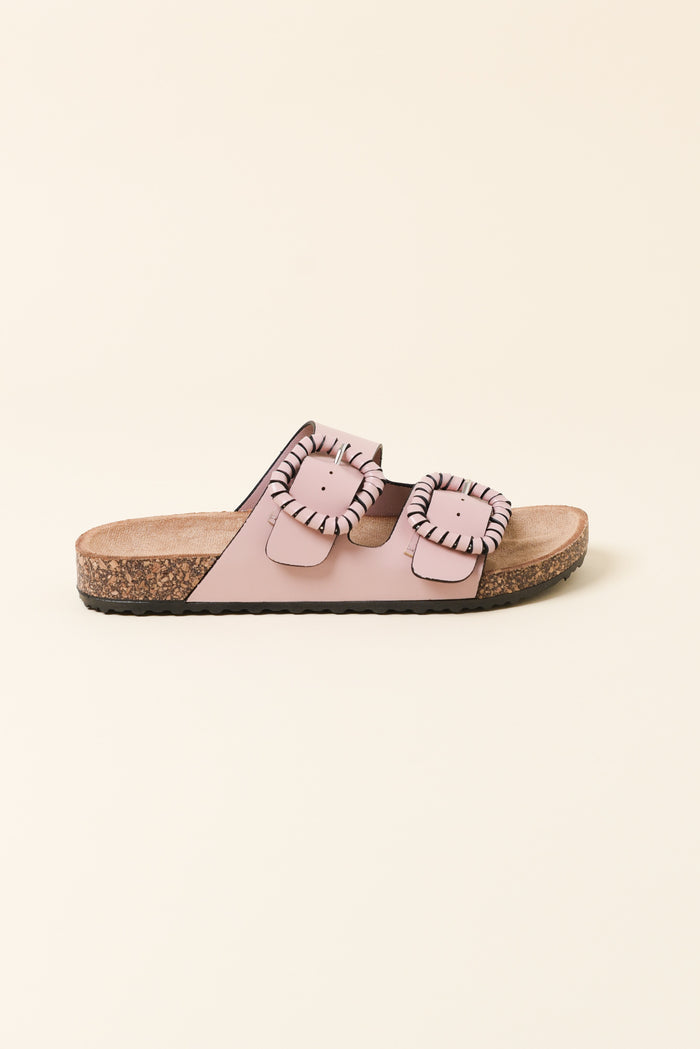 Jirona Pink Buckle Slide