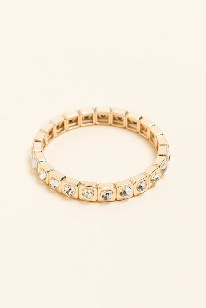 Jubilee Gold Heart Beaded Bracelet