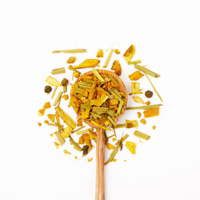 JUST TEA Turmeric Ginger Stand-up Pouch - Fair-Trade Herbal Tea