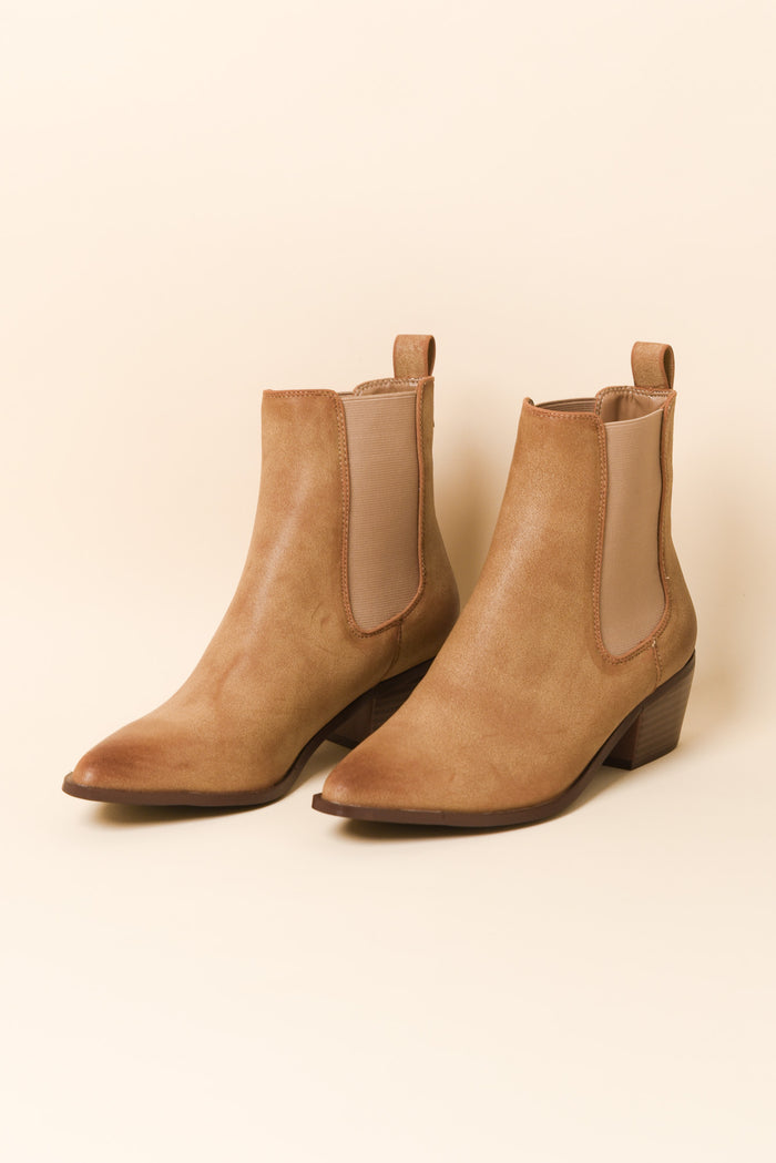 Kansley Tan Heeled Boot