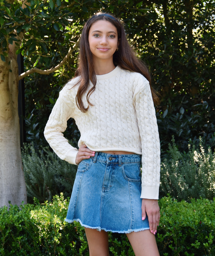 Katie J NYC Girls Briar Sweater Girls Casual Tops Katie J NYC