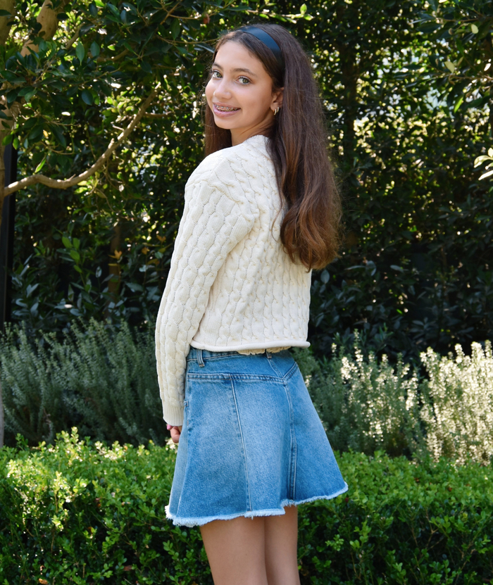 Katie J NYC Girls Briar Sweater Girls Casual Tops Katie J NYC