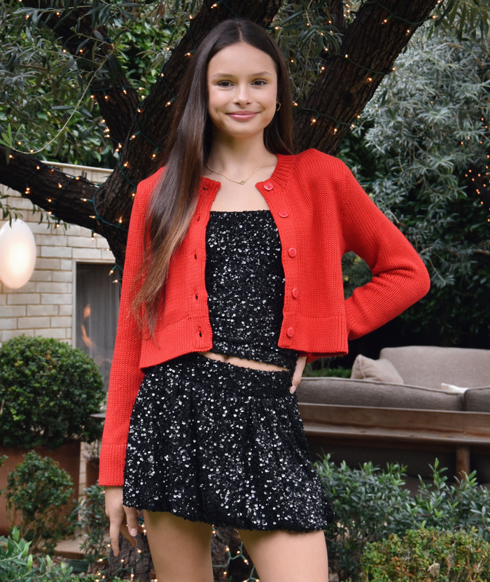 Katie J NYC Girls Piper Cardigan Distressed/seasonal girls Katie J NYC