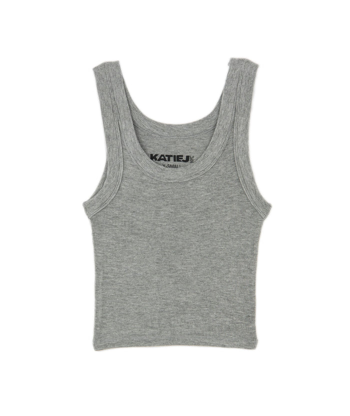 Katie J NYC Juniors Livi Long Tank Distressed/seasonal womens Katie J NYC Grey Juniors/Women XS