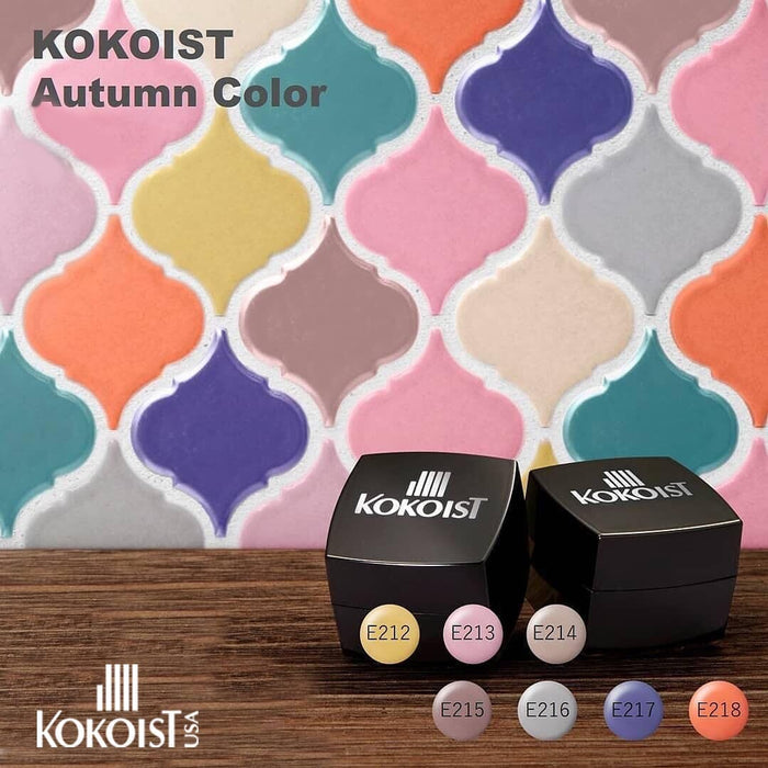 Kokoist Autumn Collection E212-E218, set of 7 Color Gel Collection KOKOIST