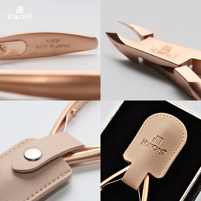 Kokoist Cuticle Nippers Pink Gold Tools KOKOIST