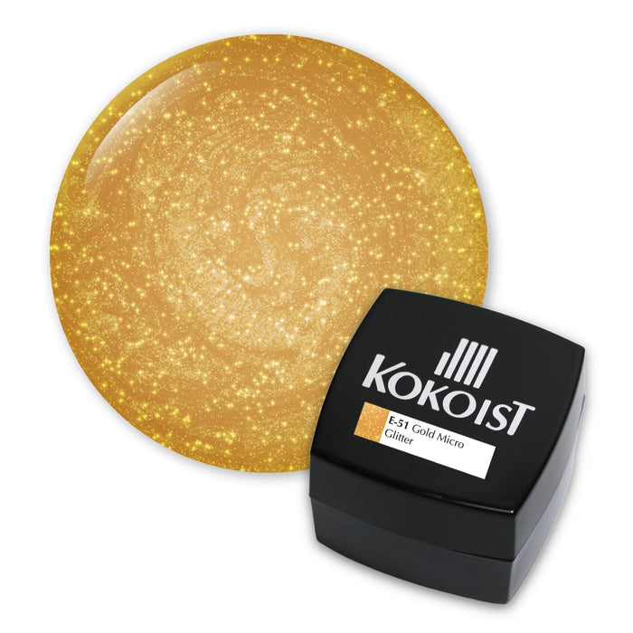 Kokoist E-51 Gold Micro Glitter Color Gel KOKOIST