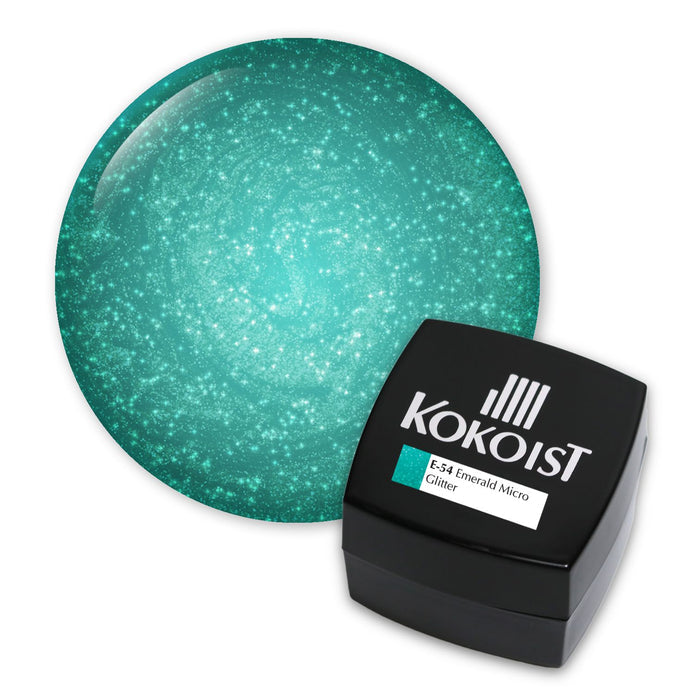 Kokoist E-54 Emerald Micro Glitter Color Gel KOKOIST