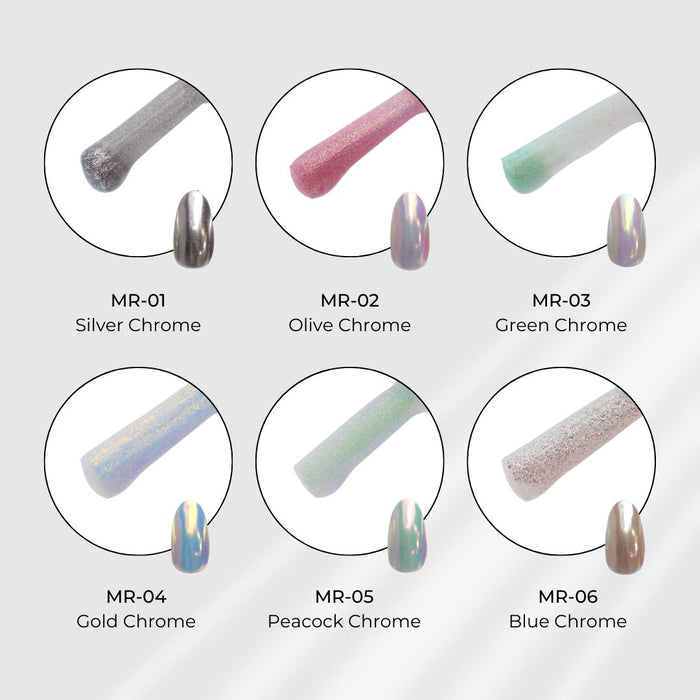 Kokoist MR02 Liquid Mirror Olive Chrome Nail Art KOKOIST