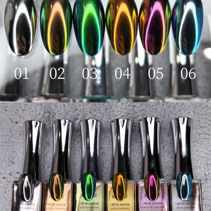 Kokoist MR02 Liquid Mirror Olive Chrome Nail Art KOKOIST