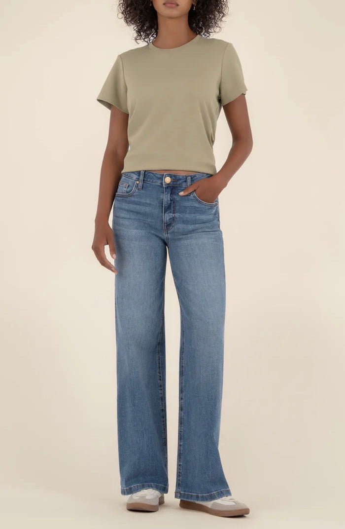 KUT JEAN HIGH RISE WODE LEG-ABLAZE