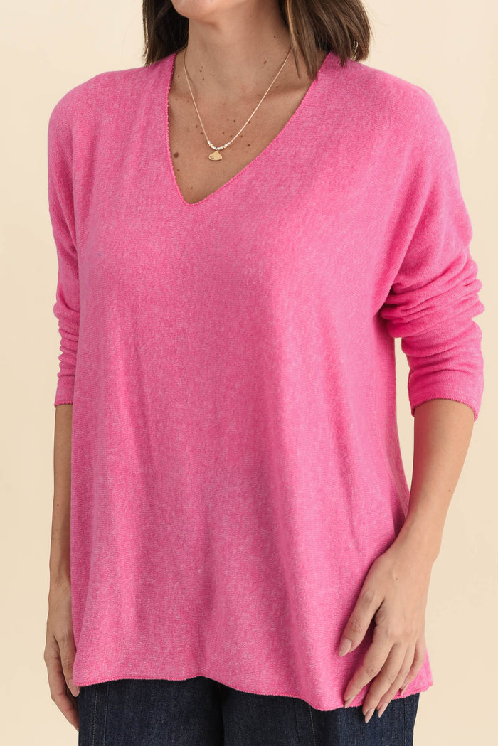 Lakin Pink Knit Jumper